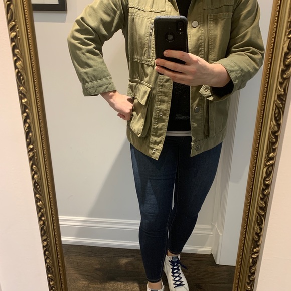 Topshop Khaki Shaket - L - Picture 9 of 13